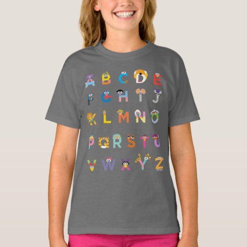 Customizable Sesame Street Alphabet T_Shirt