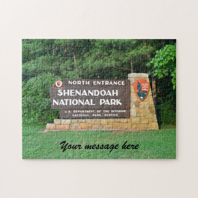 Customizable Shenandoah National Park Puzzle (Horizontal)