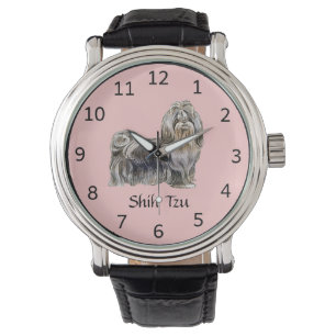 Customizable Shih Tzu Dog Wrist Watch