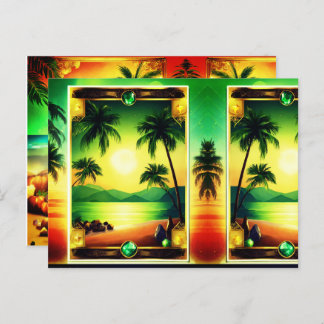 Customizable Shiny Designs with Gemstones Postcard