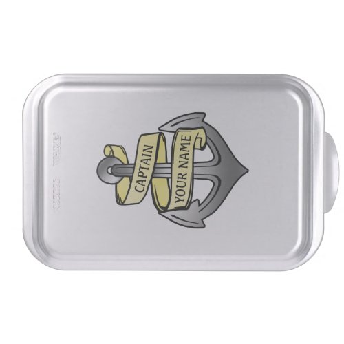 Customizable Ship Captain Your Name Anchor Cake Pan