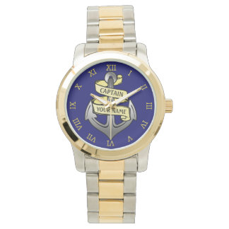 Customizable Ship Captain Your Name Anchor Watch