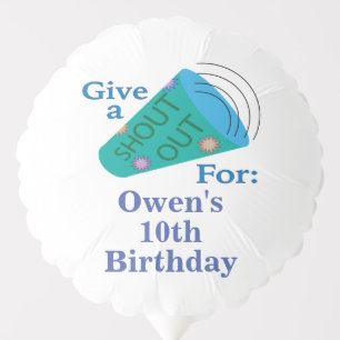 Customizable Shout Out Balloon