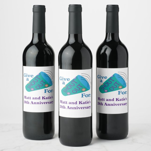 Customizable Shout Out Wine Label (Bottles)