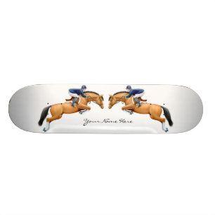 Customizable Show Jumper Horses Skateboard Deck