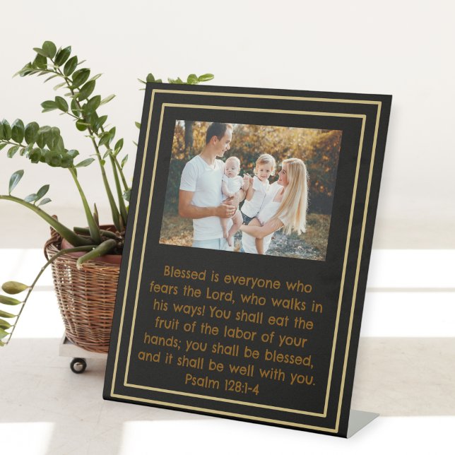 Customizable Sign Stand Psalm 128:1-4  (Creator Uploaded)