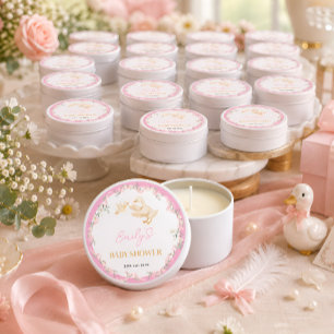 Customizable Silly Goose Girl Baby shower Mini Candle Favors