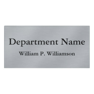 Customizable Silver Background Door Sign