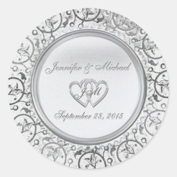 Customizable Silver Foil Sticker by Customizeables at Zazzle