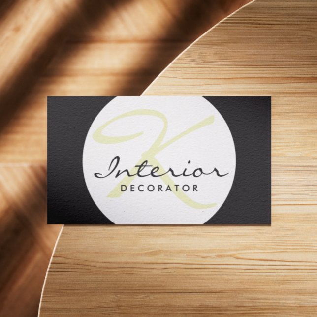 Customizable Simple Ball Interior Decorator Card (Perfect for business)