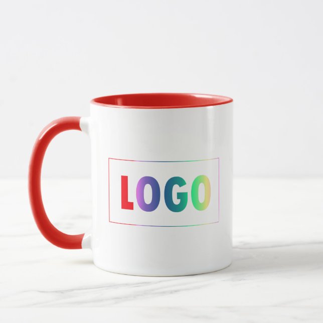 Customizable Simple Business Logo Template  Mug (Left)