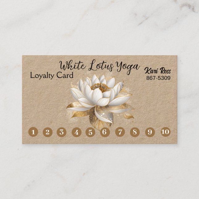 Customizable Simple Business Loyalty Card (Front)