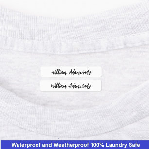 Customizable Simple Calligraphy Name Kids' Labels