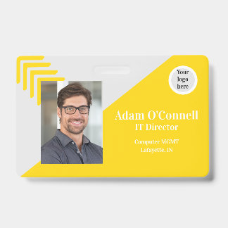 Customizable Simple Design Business ID Badge