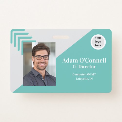 Customizable Simple Design Business ID Badge