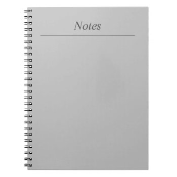 Customizable Simple Spiral Notebook by ops2014 at Zazzle