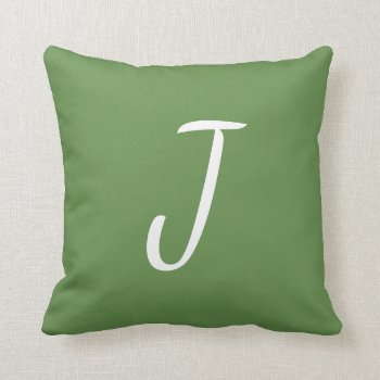 Customizable Single Letter Pillow by StillImages at Zazzle