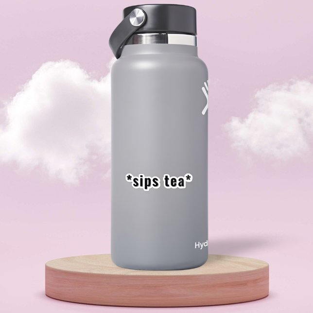 Customizable Sips Tea funny meme Sticker (Creator Uploaded)