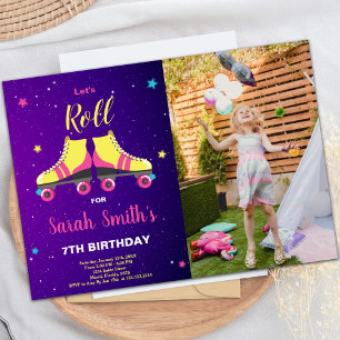Customizable Skating Party Invitations for Kids