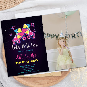 Customizable Skating Party Invitations for Kids