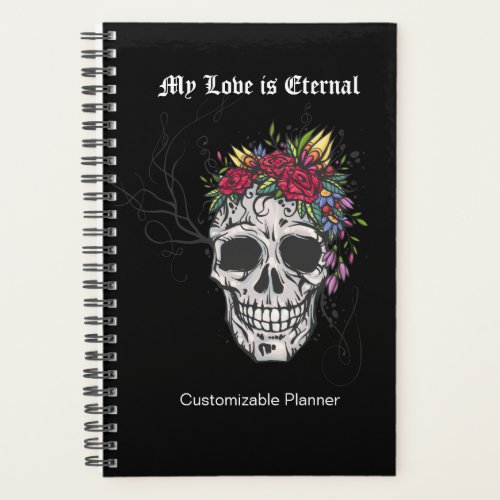 Customizable Skull of the Flower Queen Planner