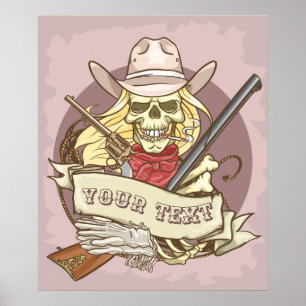 Customizable Skull Poster