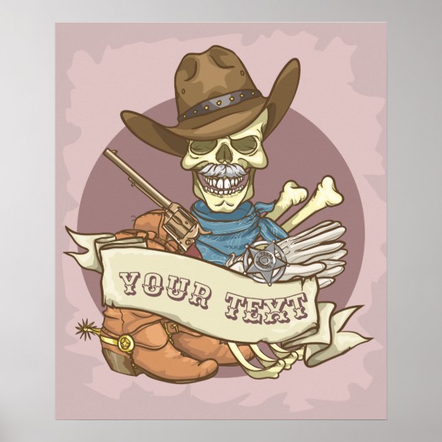 Customizable  Skull Poster (Front)