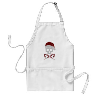 Customizable Skull Santa Claus Adult Apron