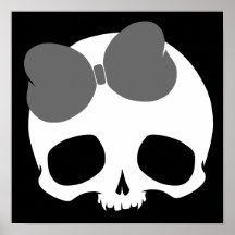 Customizable Skull with Bow