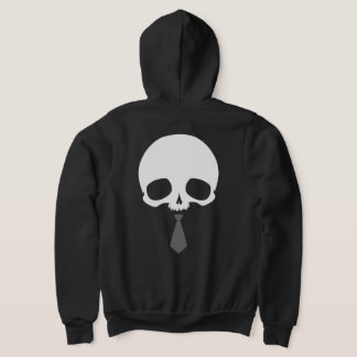Customizable Skull with Tie Hoodie