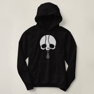Customizable Skull with Tie Hoodie