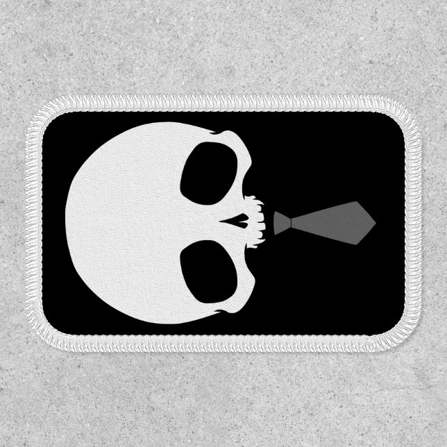 Customizable Skull with Tie Patch (Front)