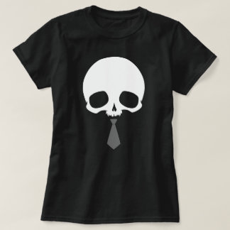 Customizable Skull with Tie T-Shirt