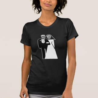 Customizable: Skulls Bride & Groom T-Shirt