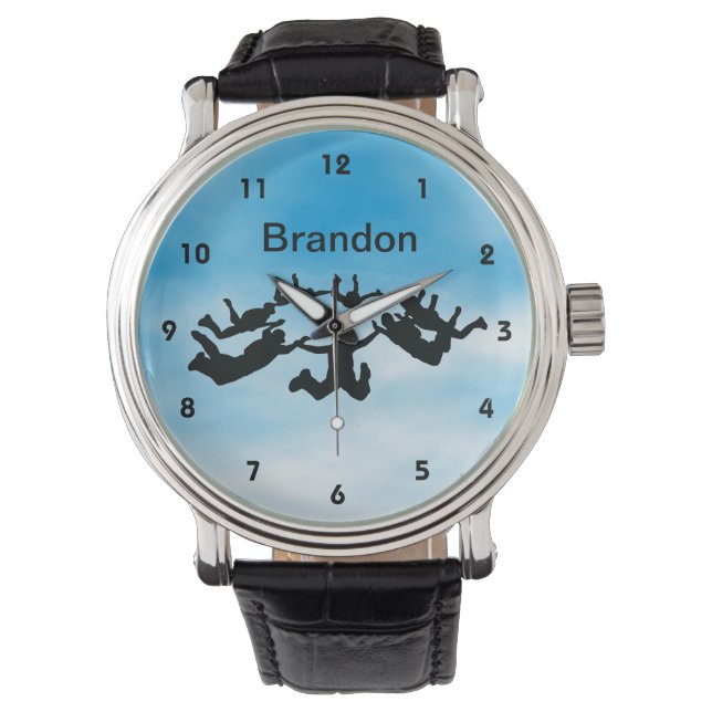 Customizable Sky Diving Design Watch (Front)