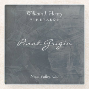 Customizable Slate Travertine Glass Coaster