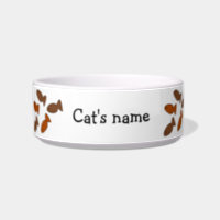 Customizable Slogan Cat Biscuit Treats Bowl