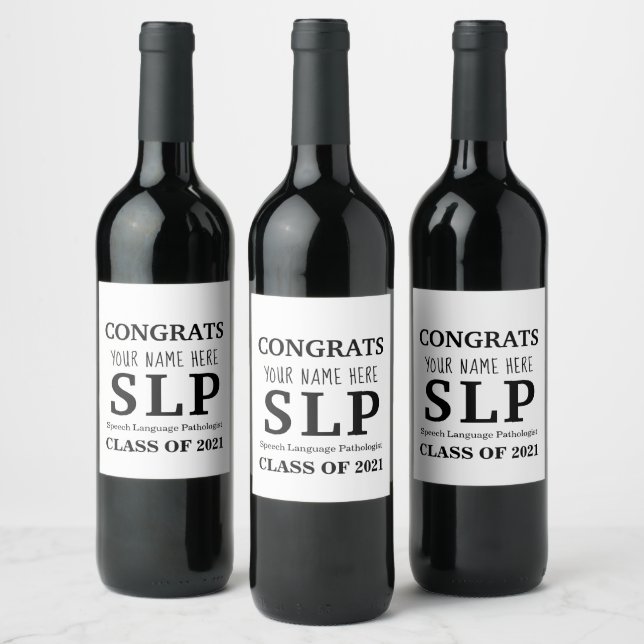 Customizable SLP Wine Bottle Labels (Bottles)