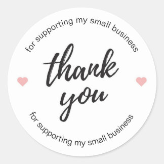 Customizable Small Business Thank You Stickers