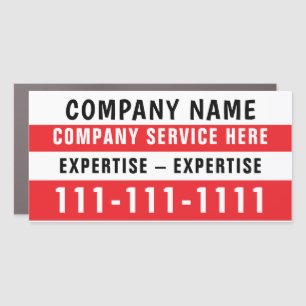 Customizable Small Business Vehicle Advertising Car Magnet