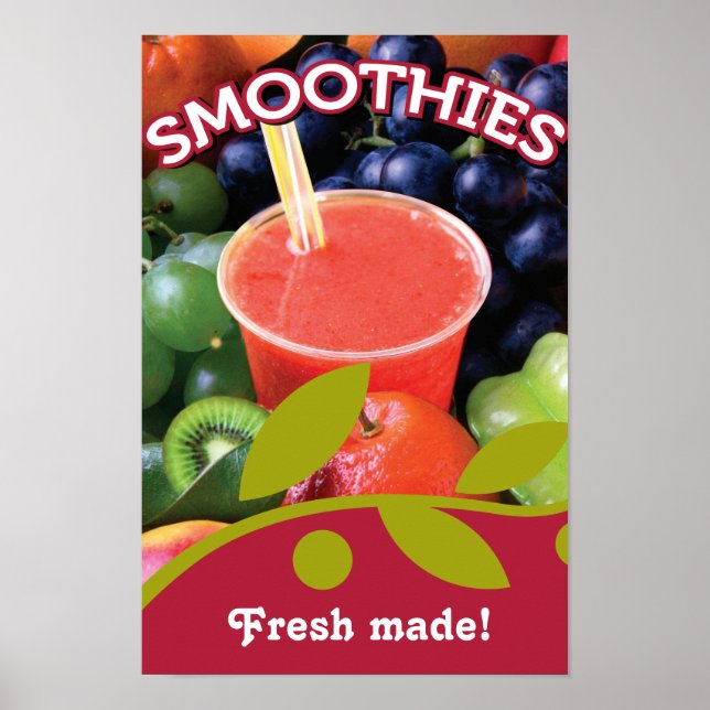 Customizable Smoothie Poster Design (Front)