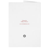 Customizable Snowflakes & Christmas Bells Cards (Back)