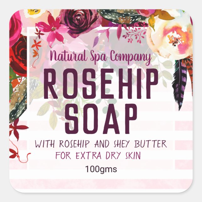 Customizable Soap Label (Front)