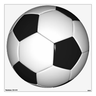 Customizable Soccer Ball Round Wall Decal