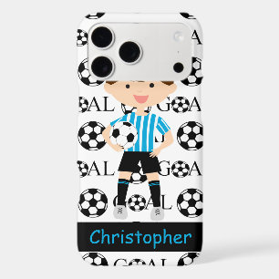 Customizable Soccer Boy Goal 1 iPhone 17 Pro Max Case