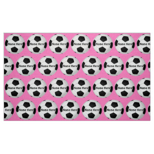 Customizable Soccer Fabric by the Yard NAME, COLOR