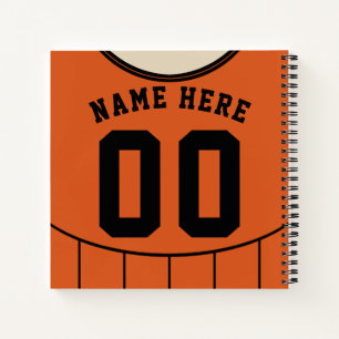 Customizable Soccer Football Jersey Notebook