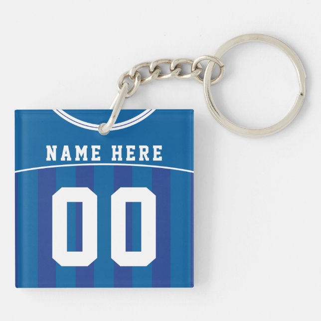 Customizable Soccer Jersey Keyring, Football Keychain (Back)