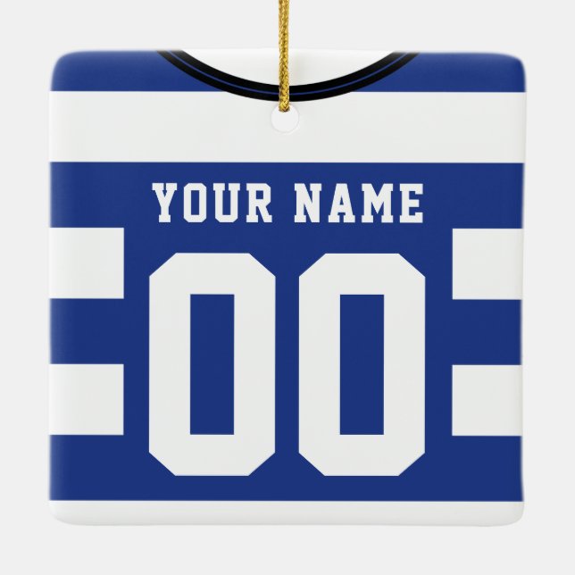 Customizable Soccer Jersey Template Ornament (Back)