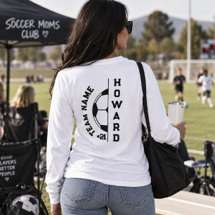 Customizable Soccer Mom Club Player Number Name T-Shirt